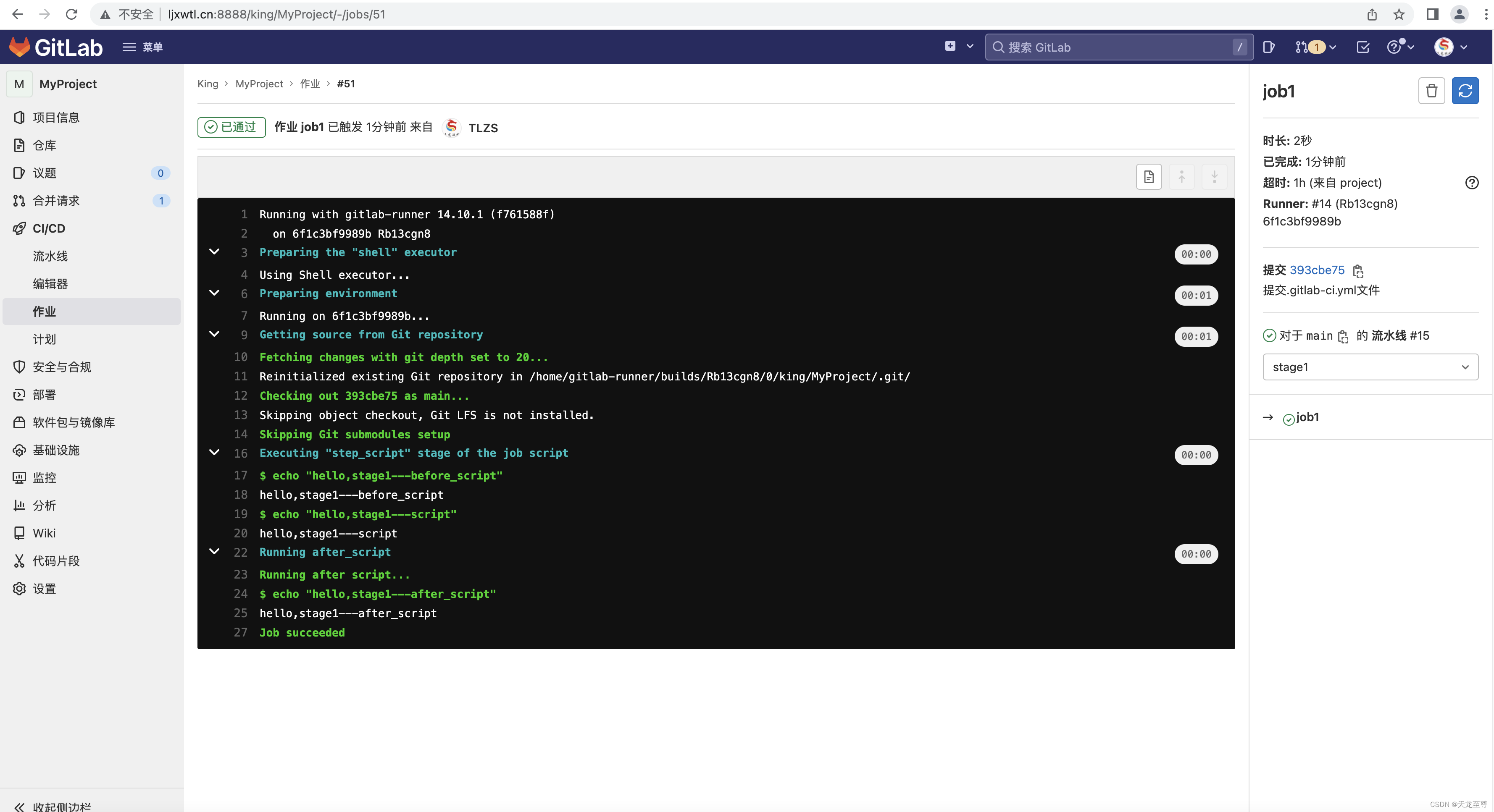 使用Docker Compose搭建GitLab的CI/CD集成化部署环境以及使用 gitlab 第39张