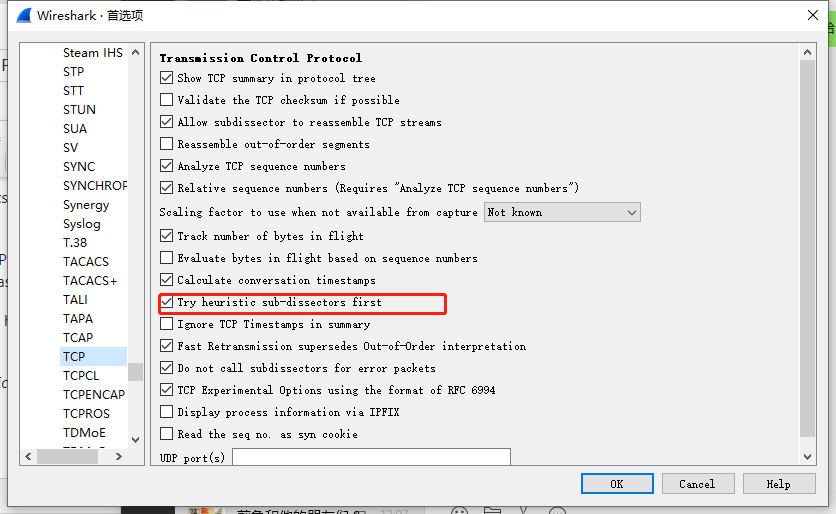 Wireshark doesnt' recognises RTMP streams