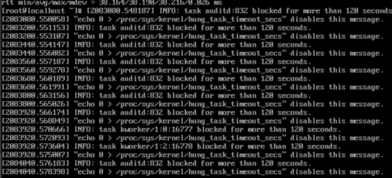 34.png 报错 blocked for more than 120 seconds Linux